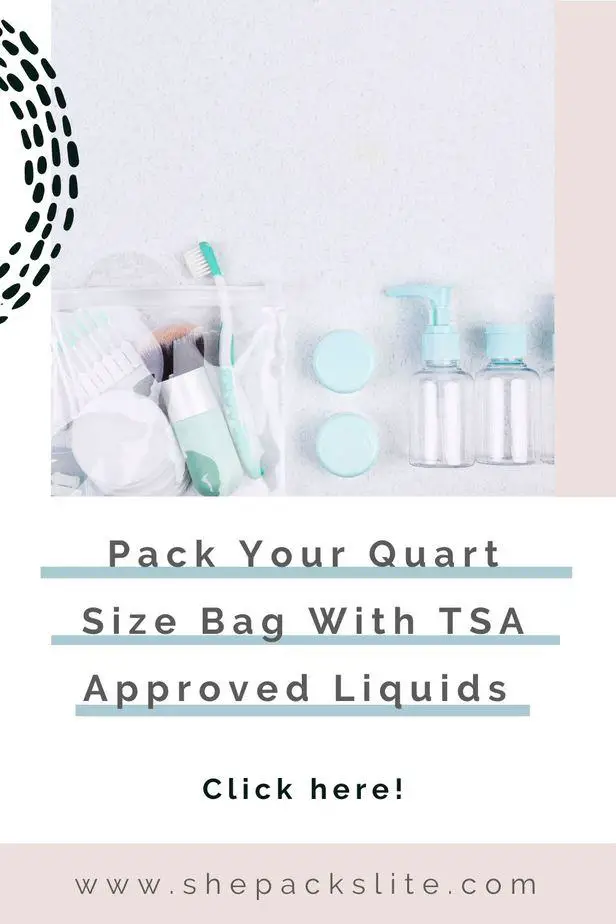 How To Pack Your Quart Size Bag With TSA Approved Liquids (2022) - She ...